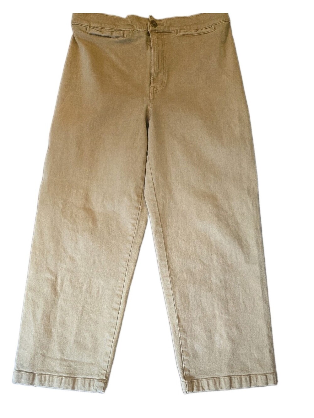 Madewell Emmett Wide Leg Crop Sz 30 Khaki Pants Boho Y2k Womens